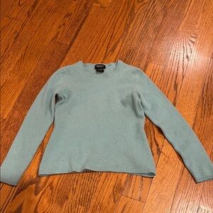 Lord & Taylor kids teal cashmere sweater girls size small